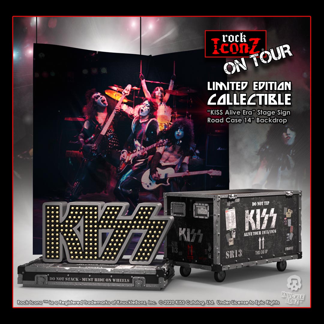 KISS Alive Era Rock Iconz “On Tour” Collectible - “Riding the road cases”